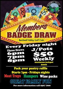 members badge draw