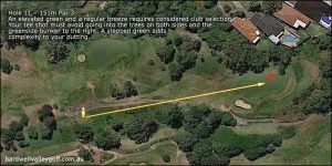 Bardwell Valley Golf Course Information, Hole 13, 377 metres, Par 4