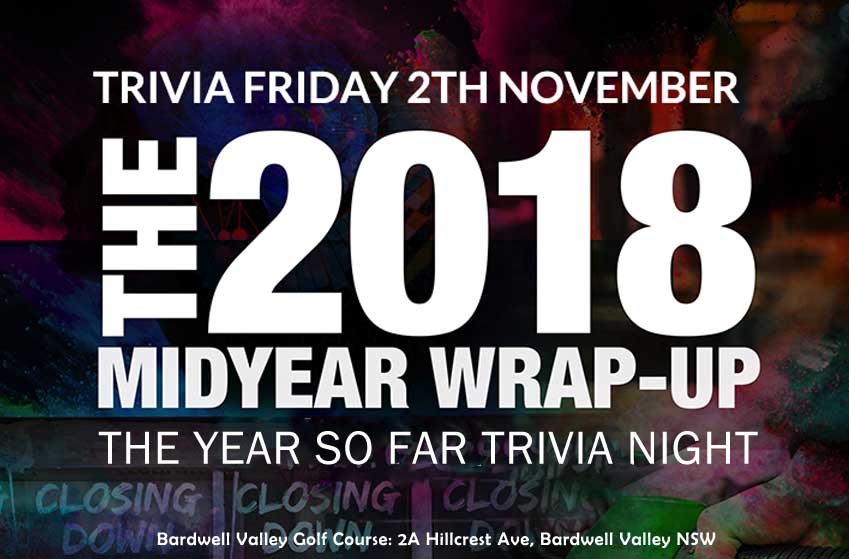 trivia at the valley friday 2th november 2018