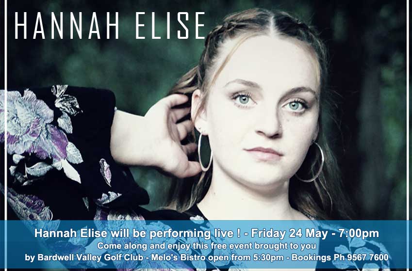 hannah elise will be performing live!