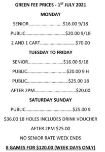 Green Fee's