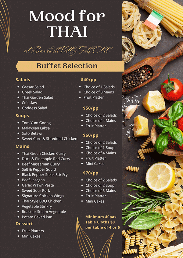 Signature Thai Dishes – Bardwell Valley Catering
